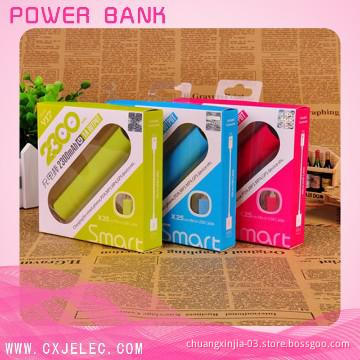 Fashion USB Mobile Phone Charger for iPhone 2600/2200mAh